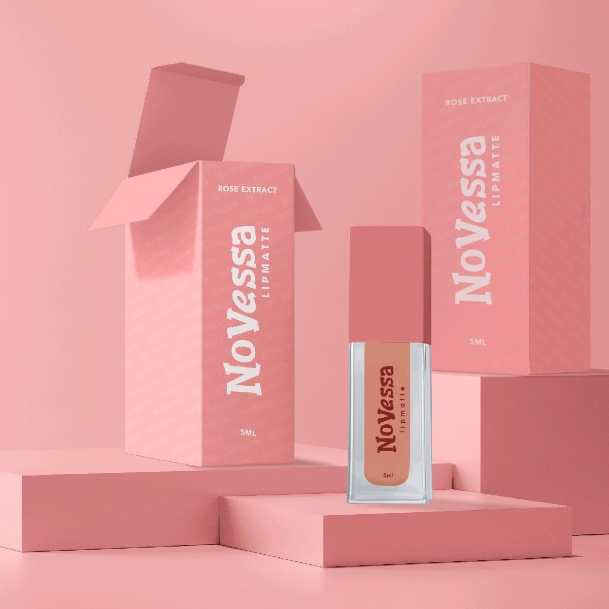 LIPMATTE NOVESSA BASIC EDITION | TRANSFERPROOF WATERPROOF | KKM APPROVED Lipstick Makeup Lipstik - Image 5